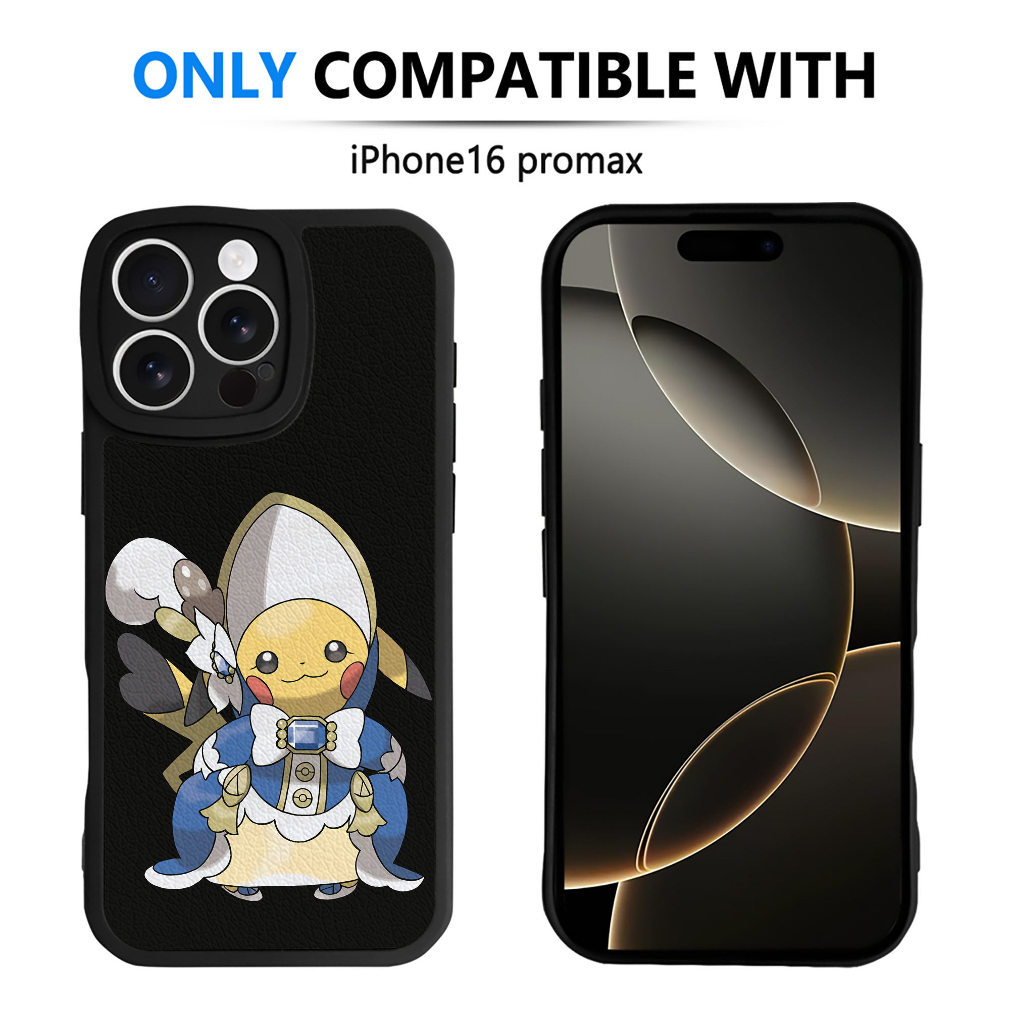 （画像用） ポケットモンスター Pokémon 【iPhone 16シリーズ対応】シリコンスマホケース（レザー調） 材質：シリコン